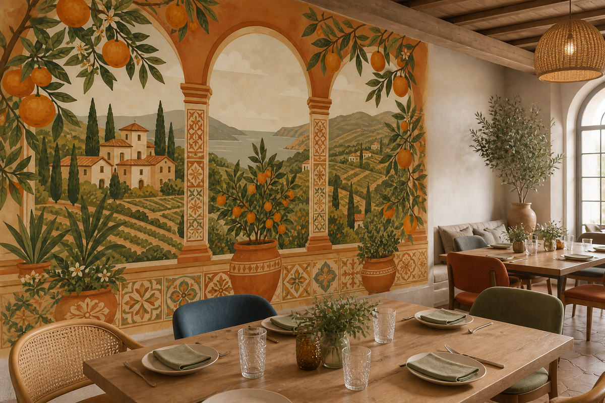 Terracotta Design Wallpaper Mural product view