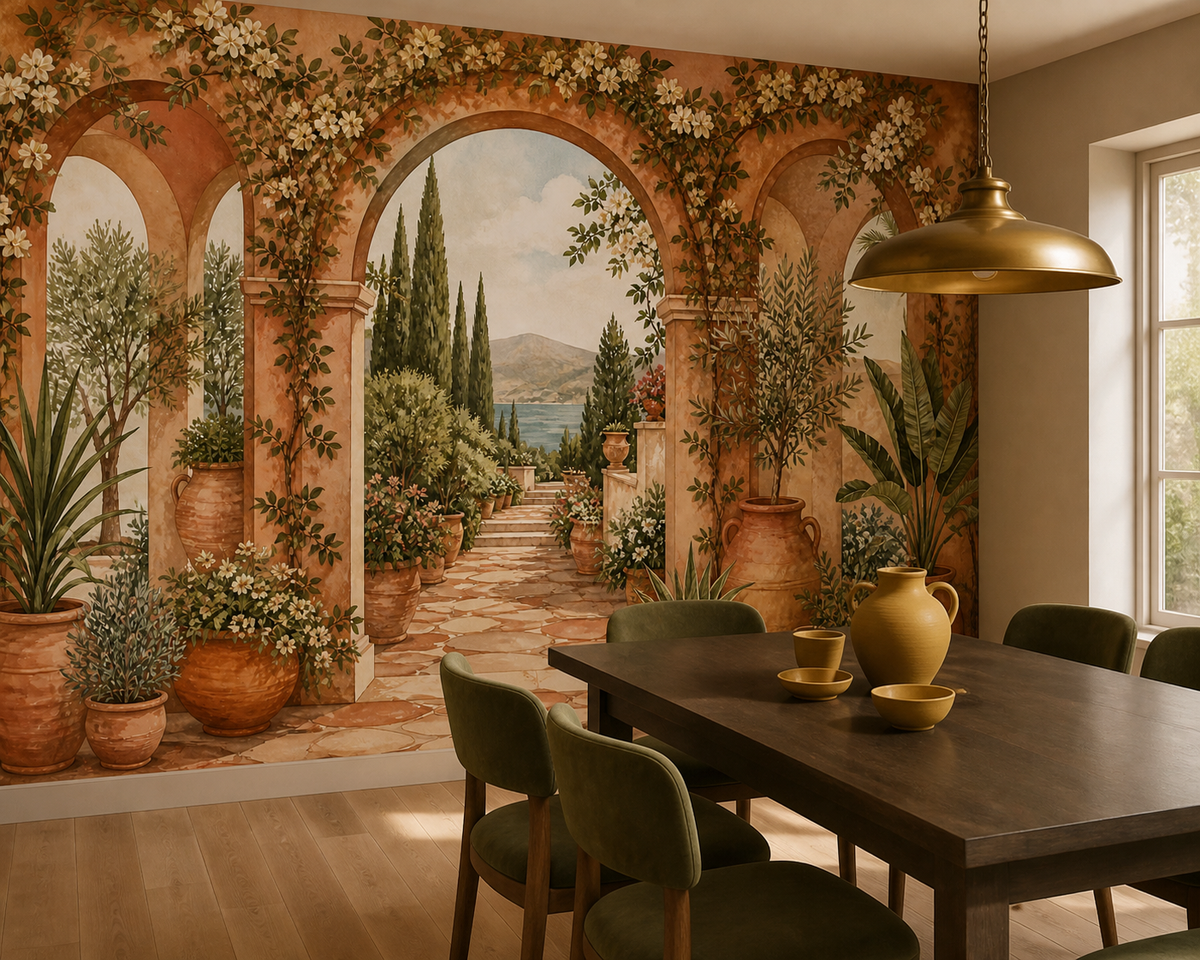 Terracotta Design Wallpaper Mural product view