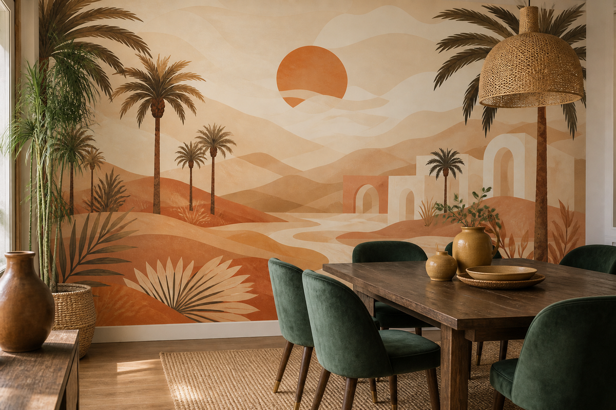 Terracotta Design Wallpaper Mural product view