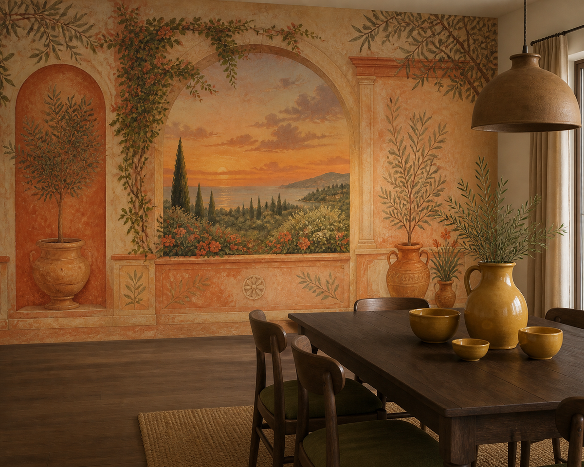Terracotta Design Wallpaper Mural product view