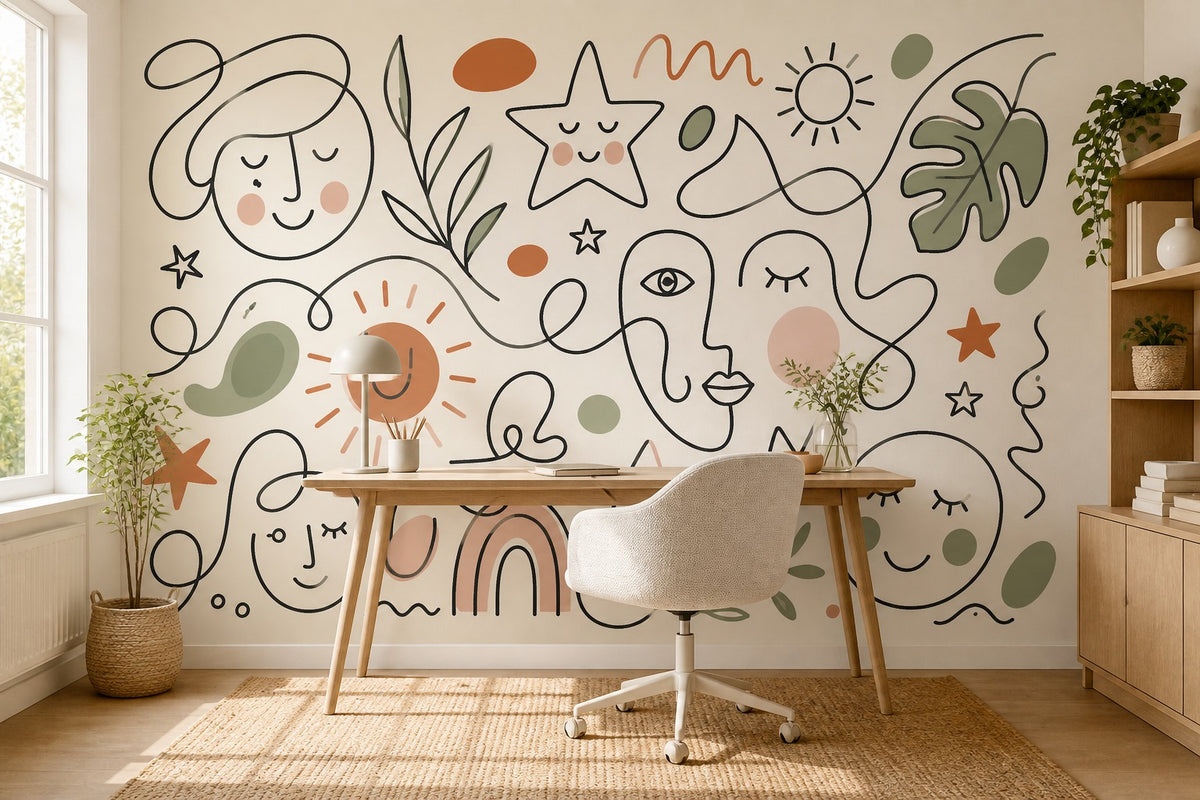 Terracotta Design Wallpaper Mural product view