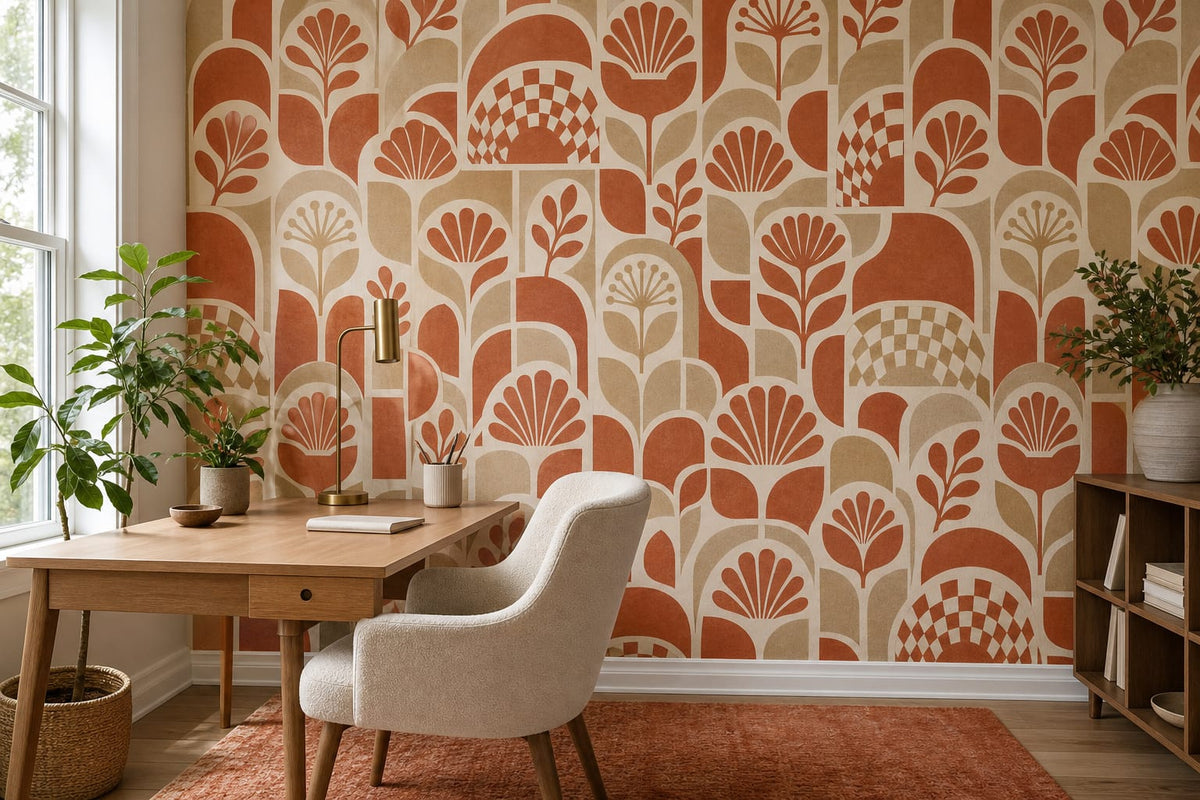 Terracotta Design Wallpaper Mural product view