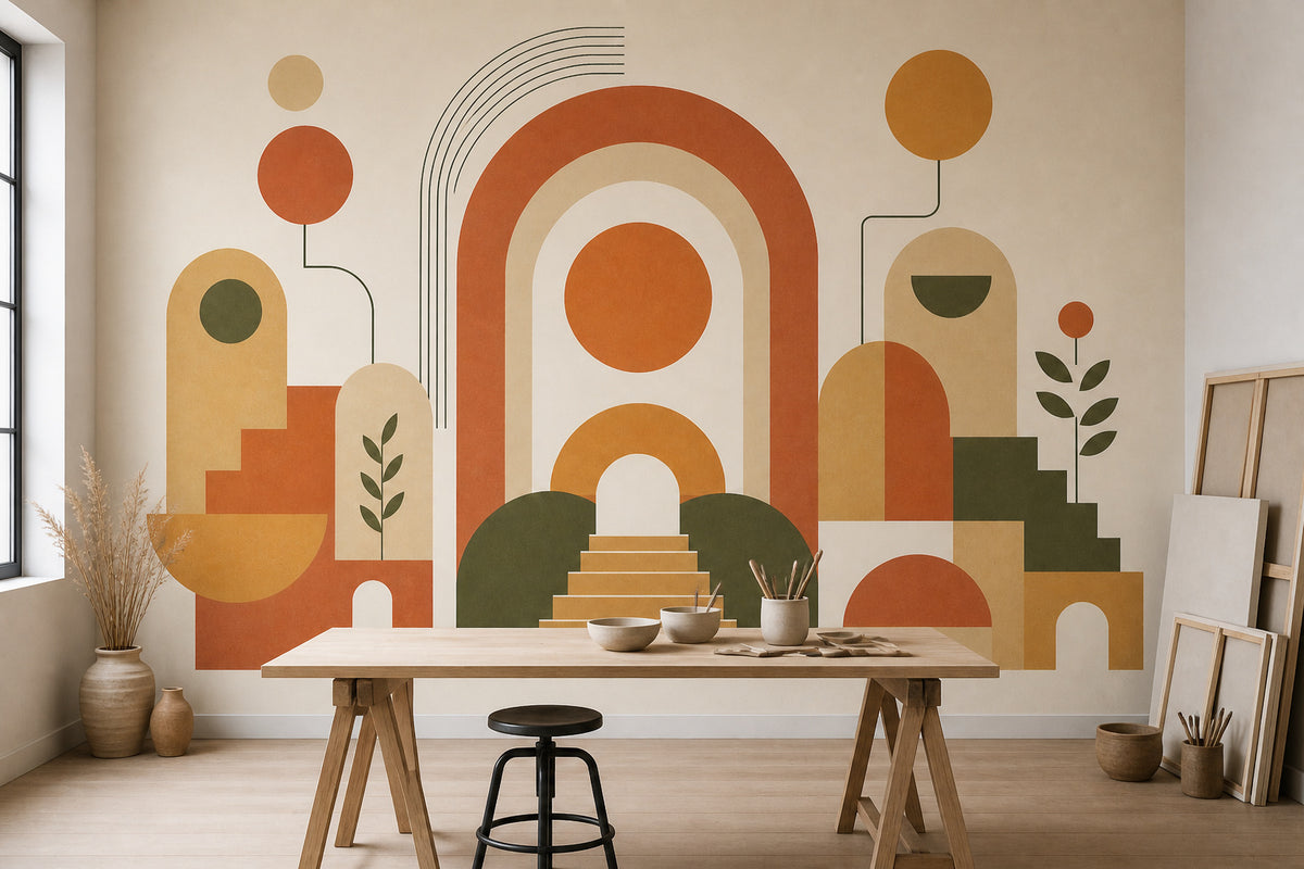 Terracotta Design Wallpaper Mural product view