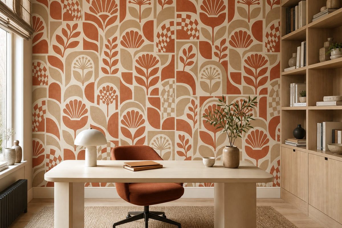 Terracotta Design Wallpaper Mural product view