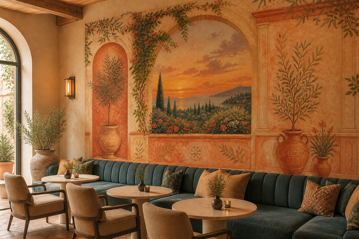Terracotta Design Wallpaper Mural product view