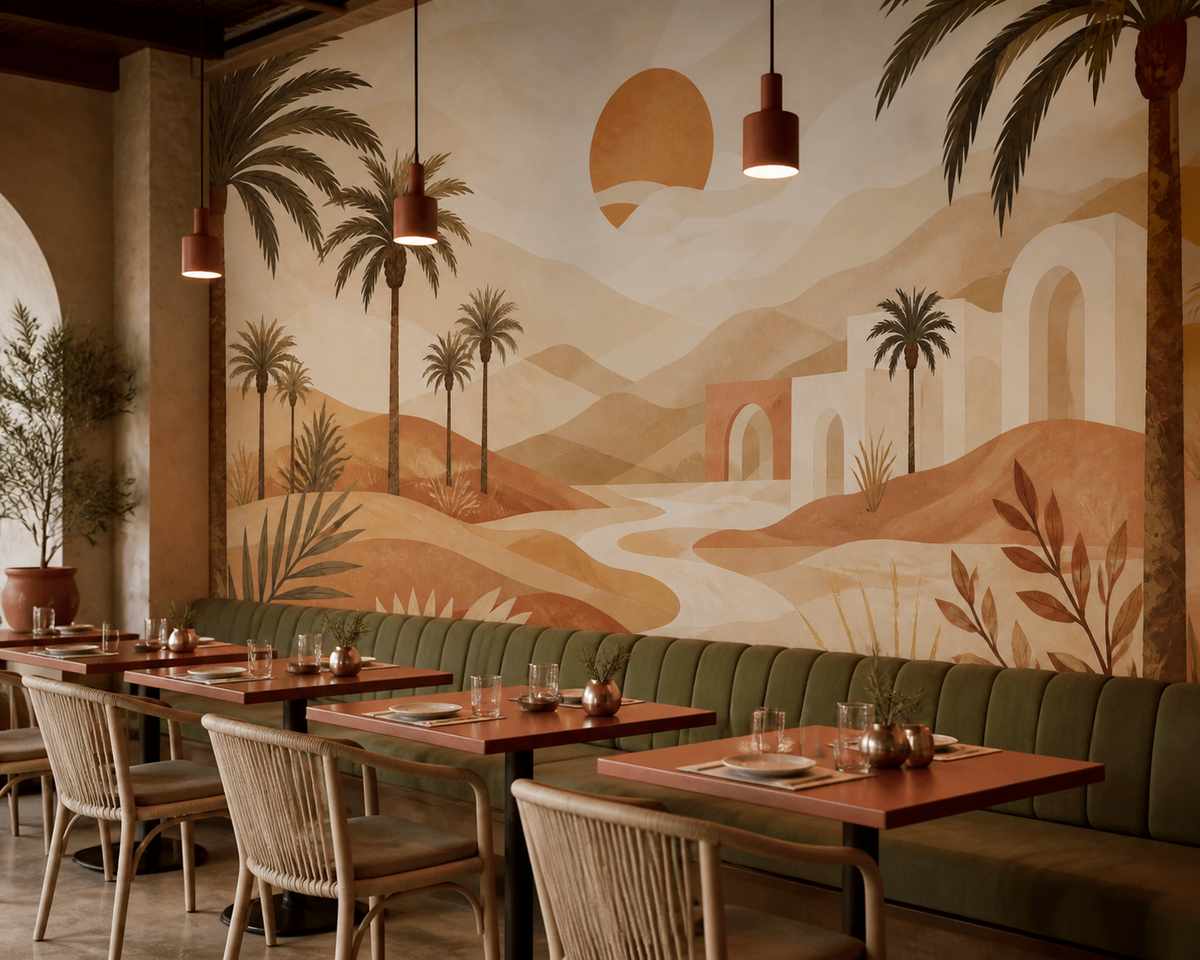 Terracotta Design Wallpaper Mural product view