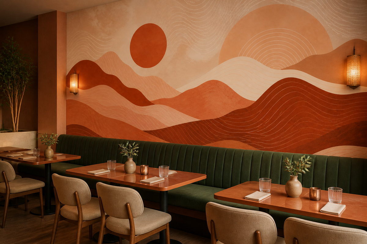 Terracotta Design Wallpaper Mural product view