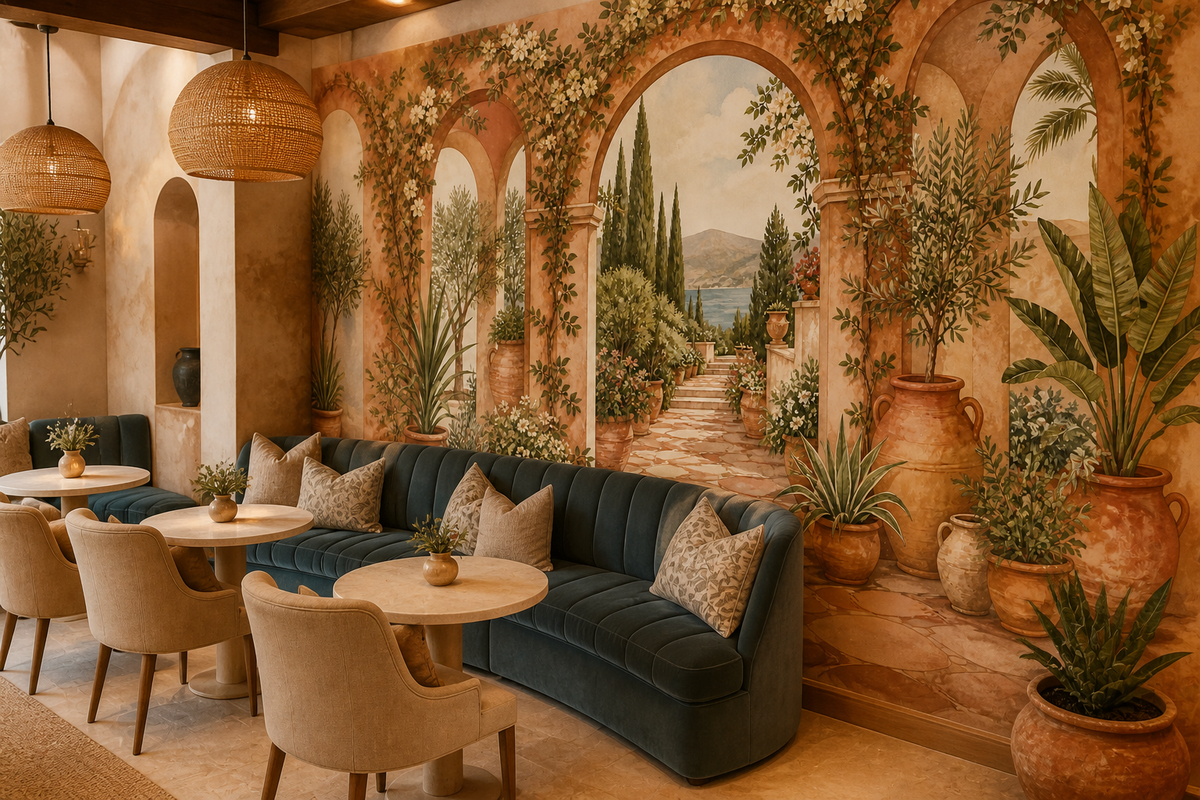 Terracotta Design Wallpaper Mural product view