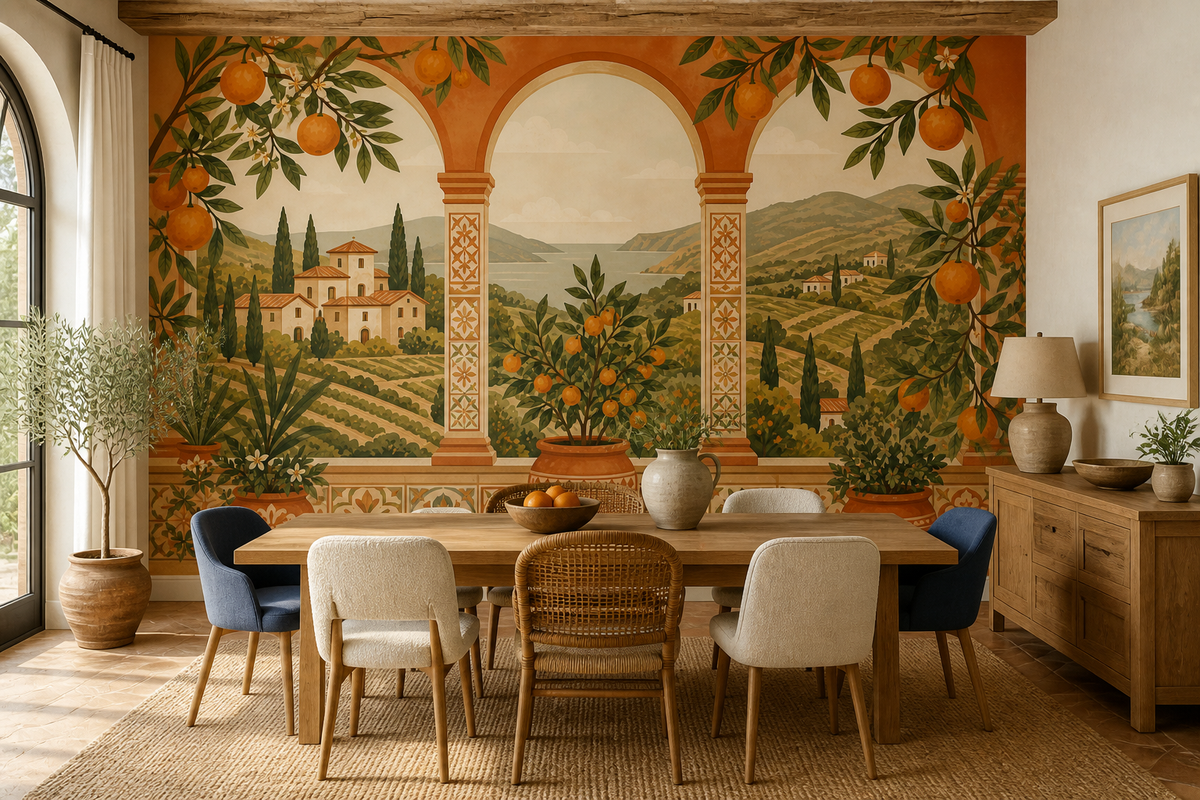Terracotta Design Wallpaper Mural product view