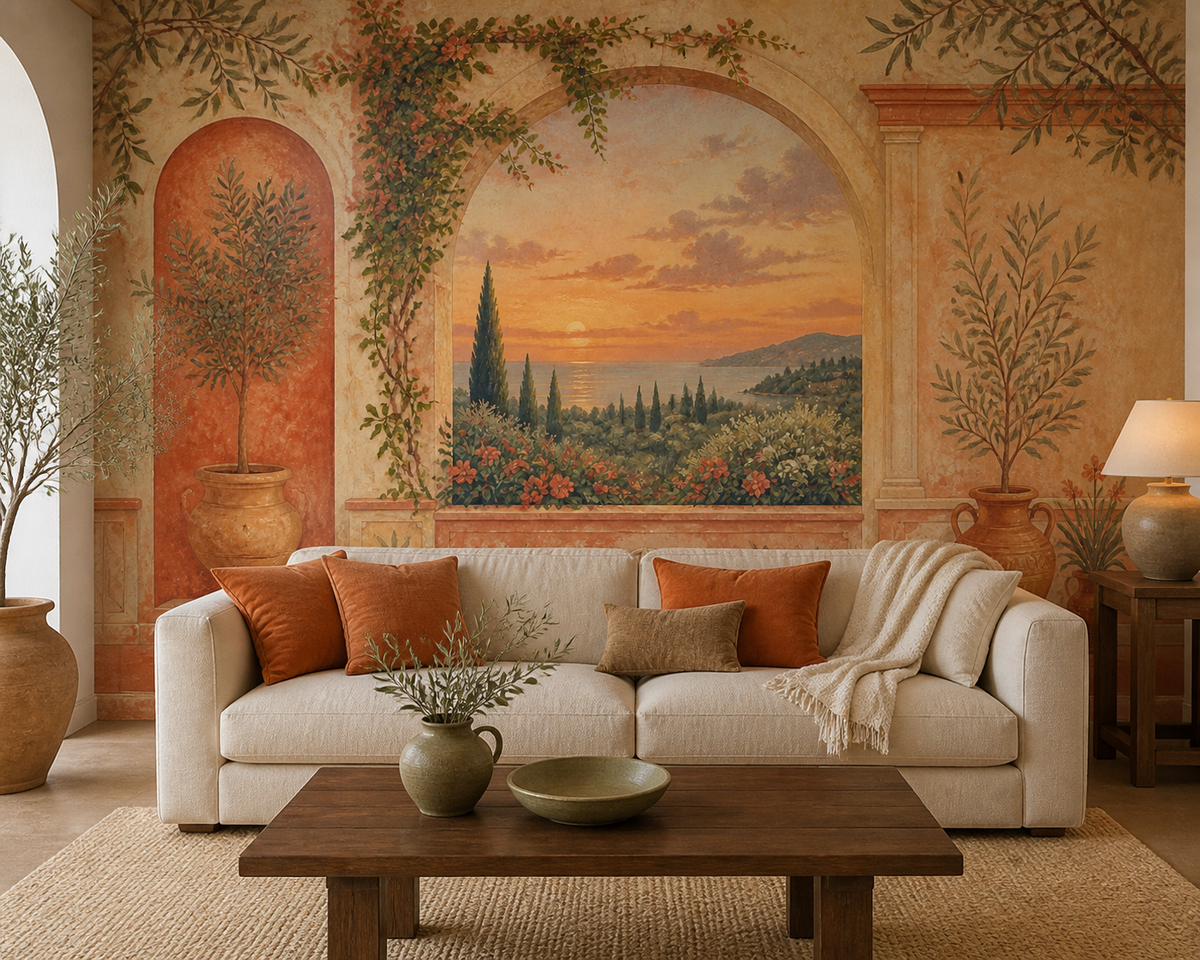 Terracotta Design Wallpaper Mural product view