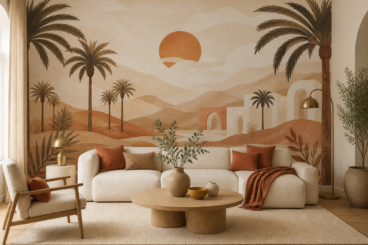Terracotta Design Wallpaper Mural product view