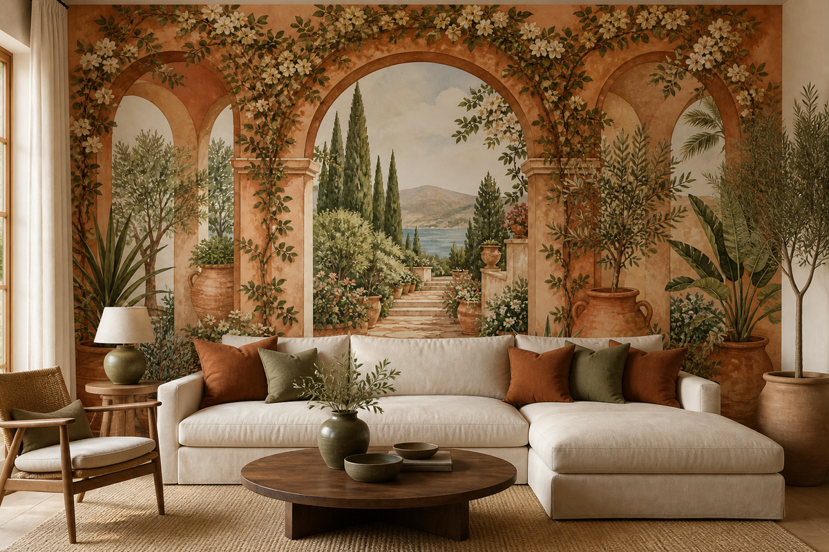 Terracotta Design Wallpaper Mural product view