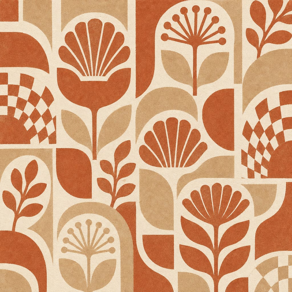 Terracotta Design Wallpaper Mural product view