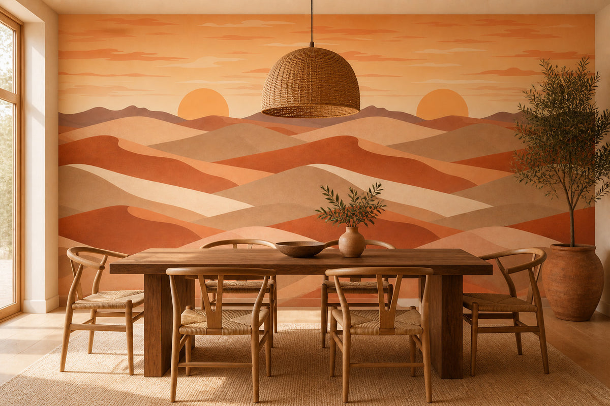 Terracotta Design Wallpaper Mural product view