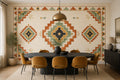 Terracotta Aztec Wallpaper Mural