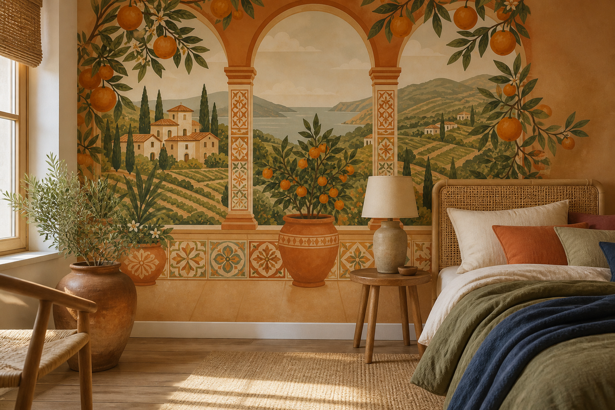 Terracotta Design Wallpaper Mural product view