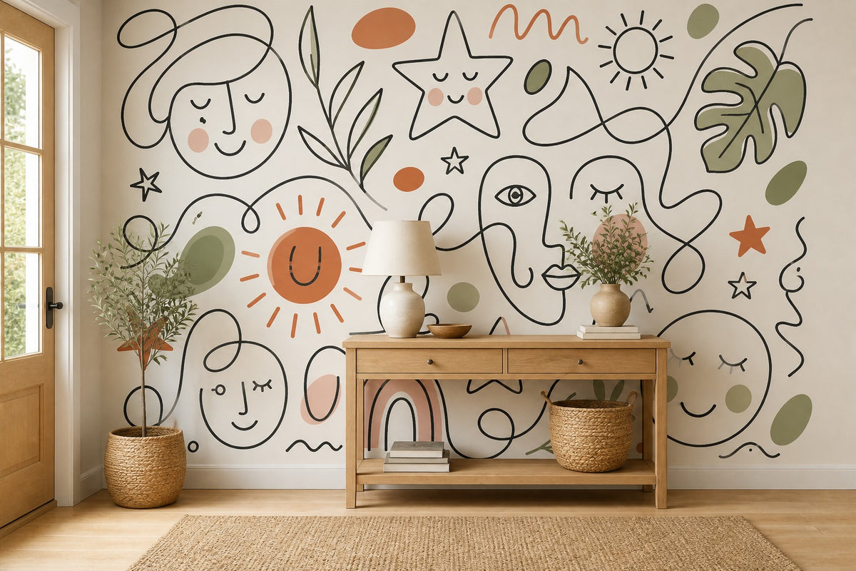 Terracotta Design Wallpaper Mural product view
