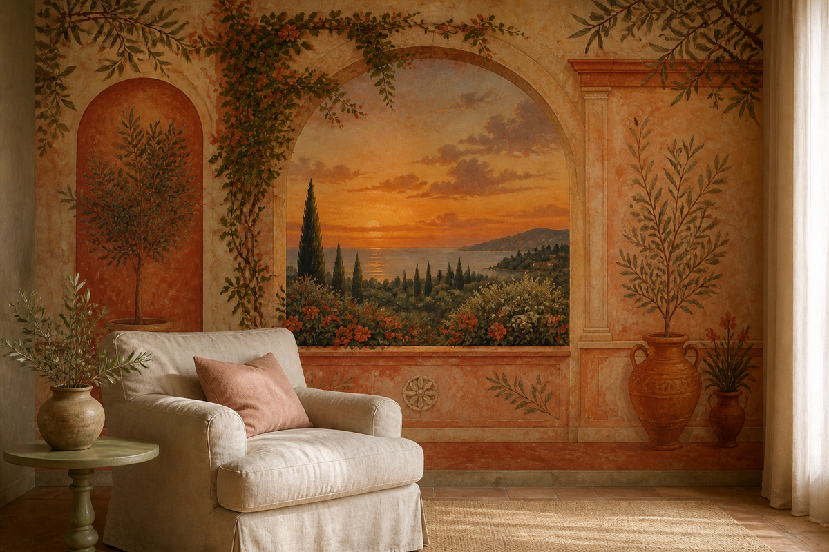 Terracotta Design Wallpaper Mural product view