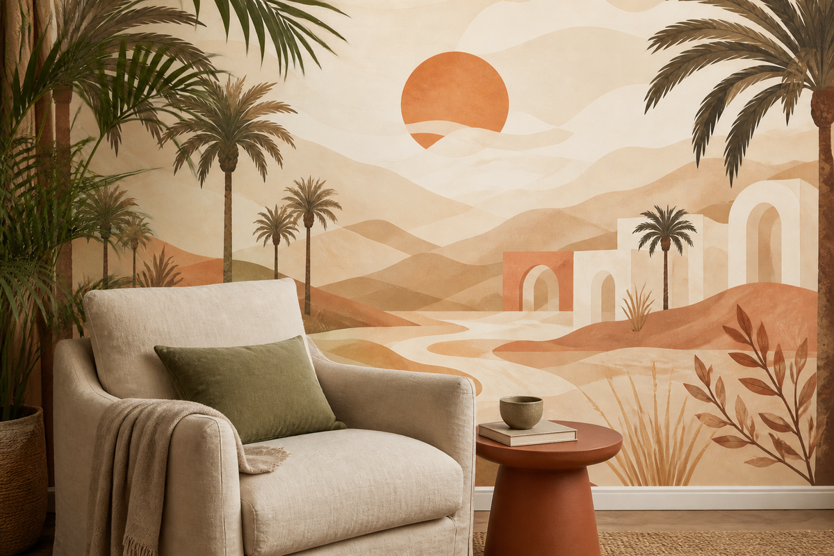 Terracotta Design Wallpaper Mural product view