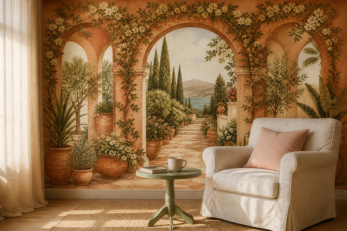 Terracotta Design Wallpaper Mural product view