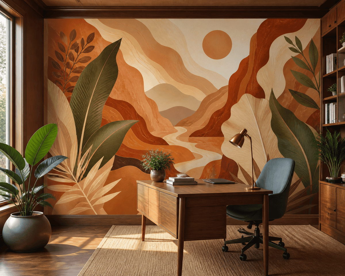Terracotta Design Wallpaper Mural product view