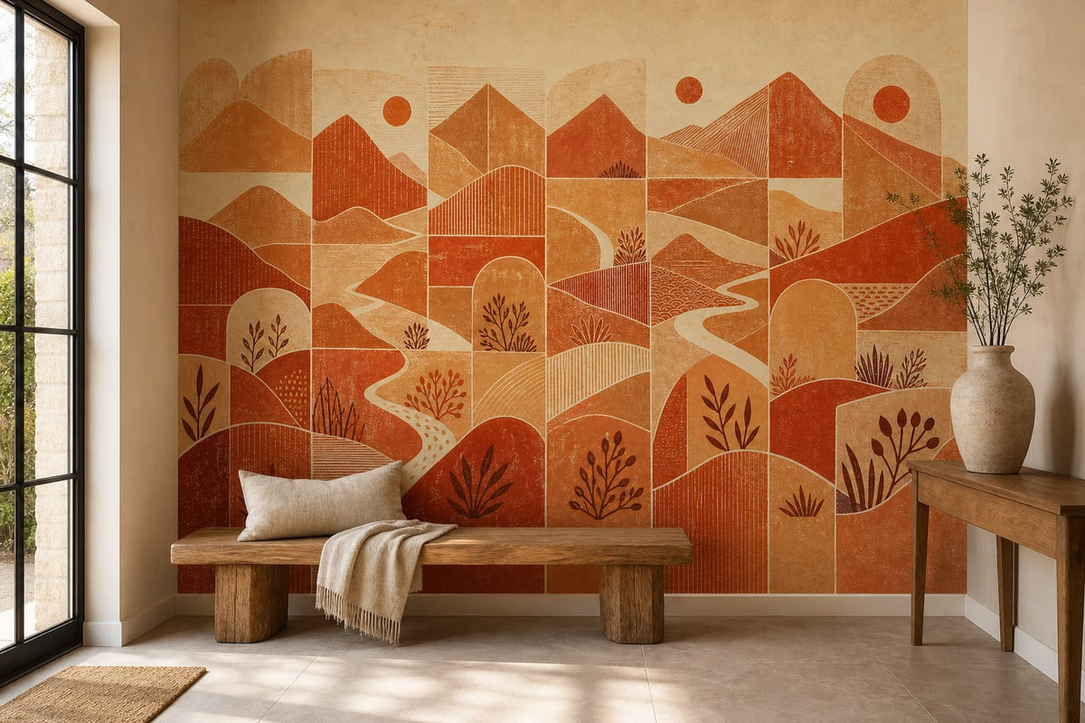 Terracotta Design Wallpaper Mural product view