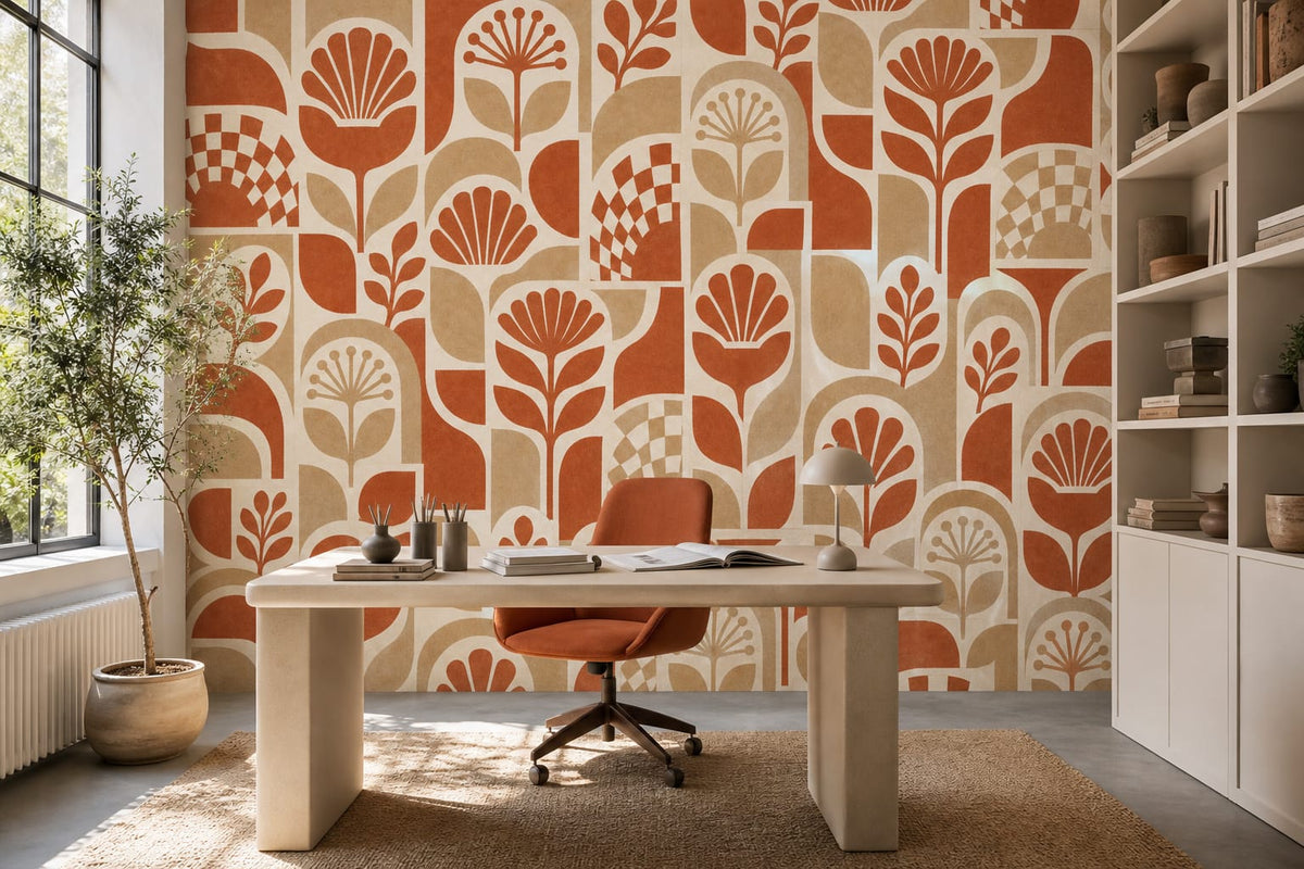 Terracotta Design Wallpaper Mural product view