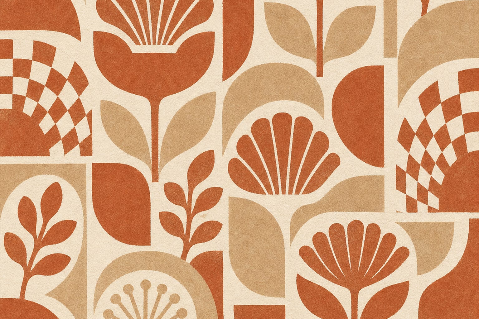 Terracotta Design Wallpaper Mural