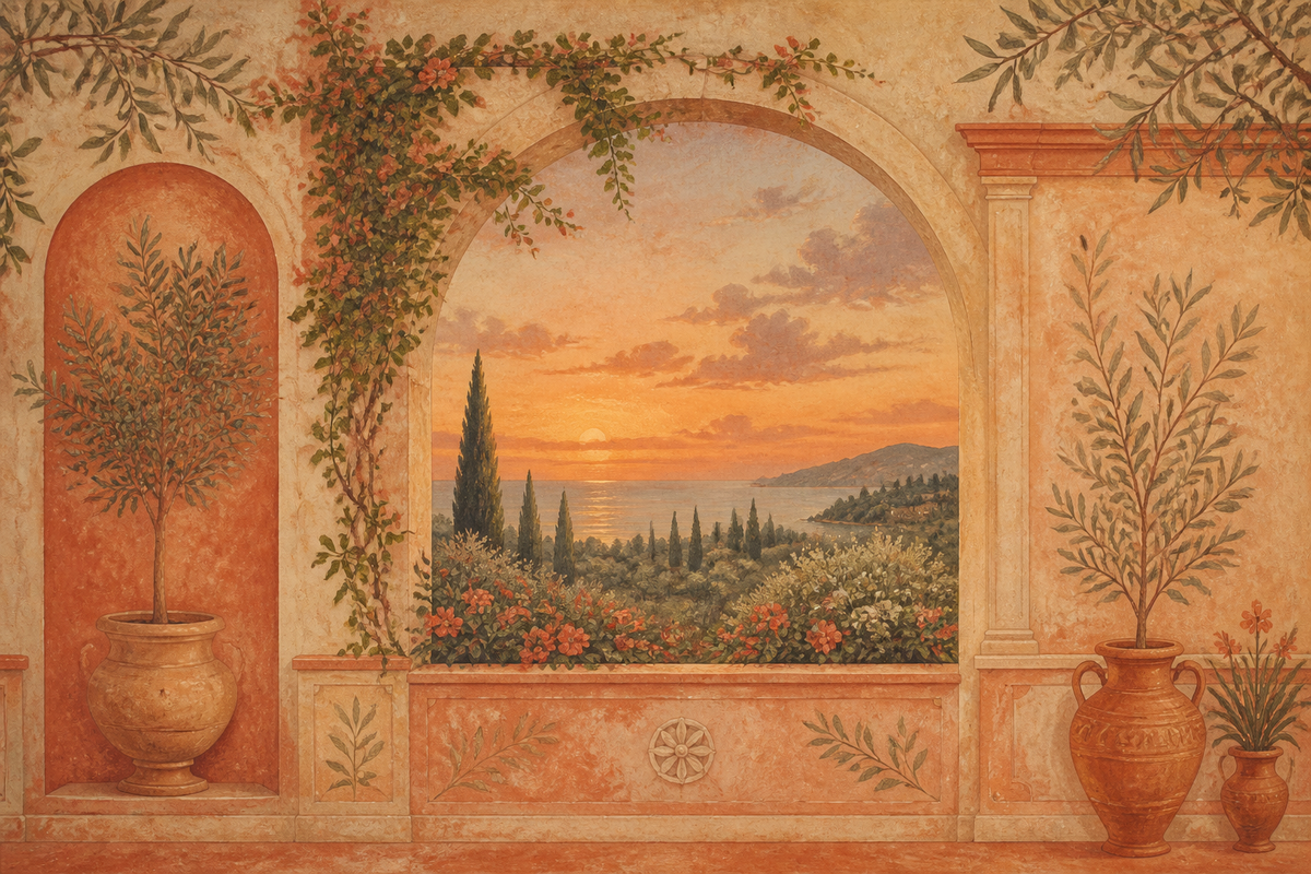 Terracotta Design Wallpaper Mural product view
