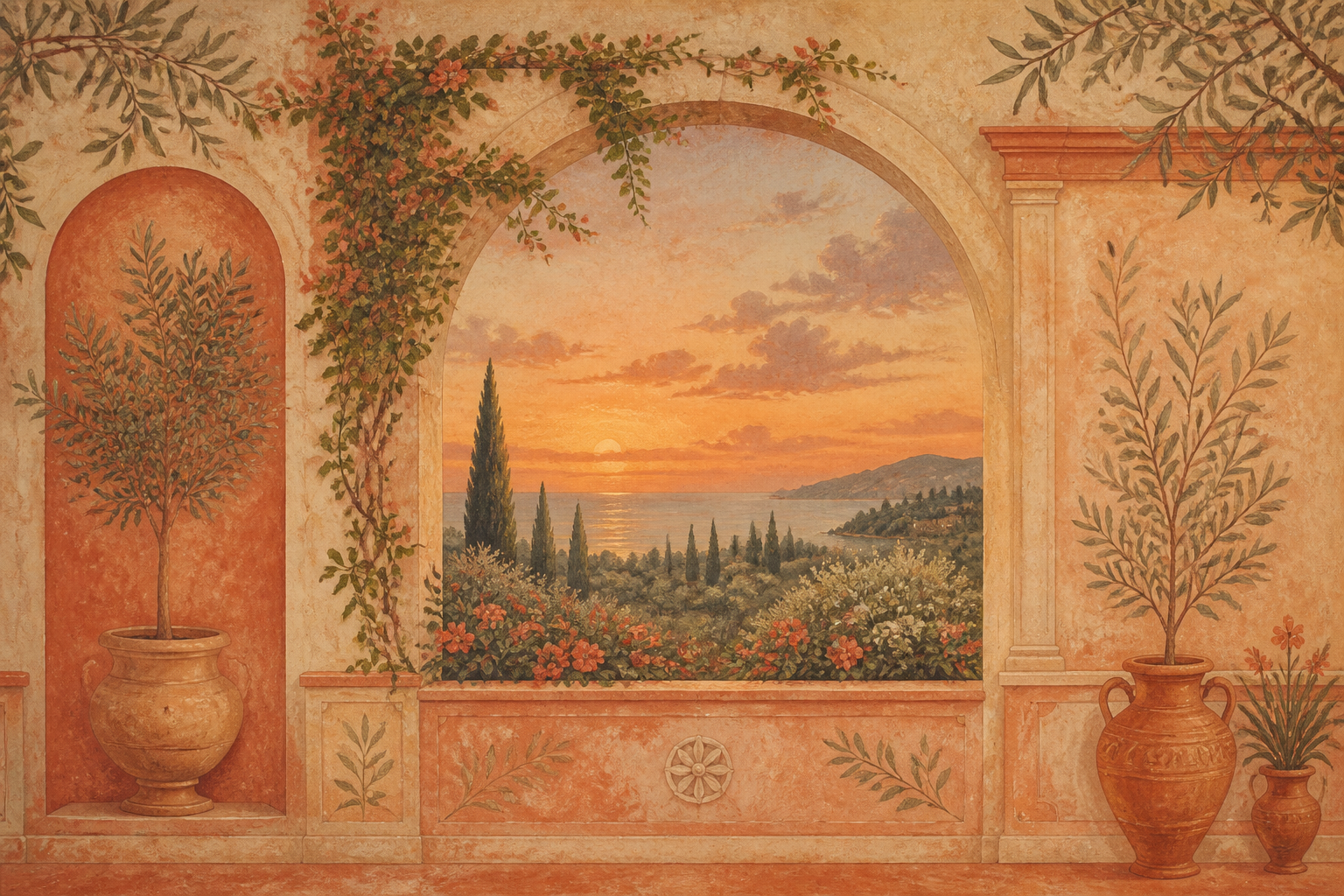 Terracotta Design Wallpaper Mural