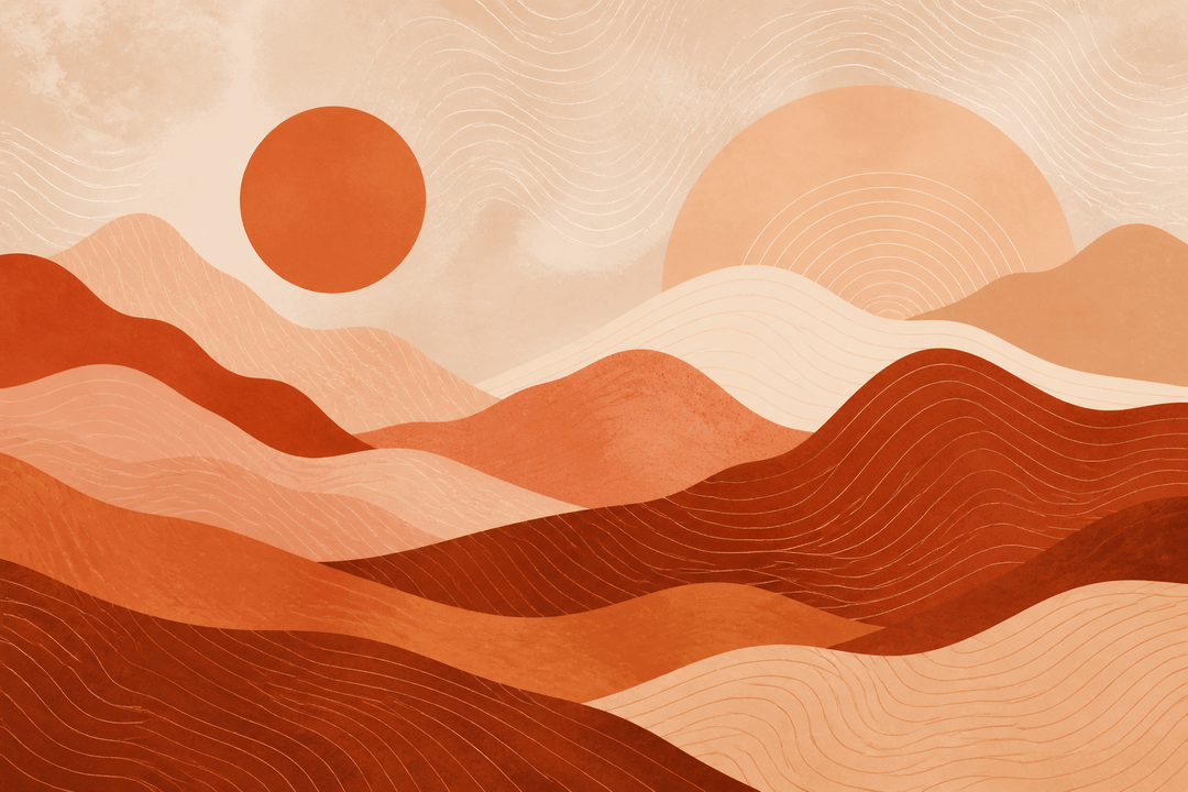 Terracotta Design Wallpaper Mural product view