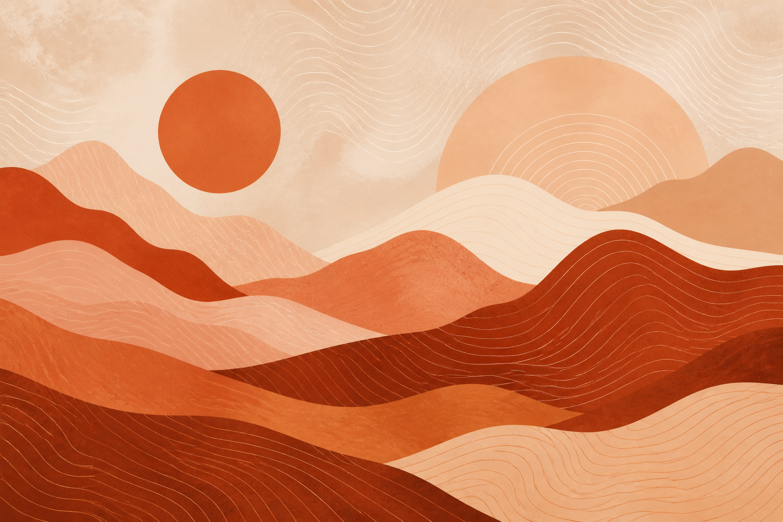 Terracotta Design Wallpaper Mural