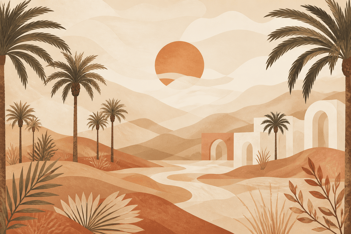 Terracotta Design Wallpaper Mural product view