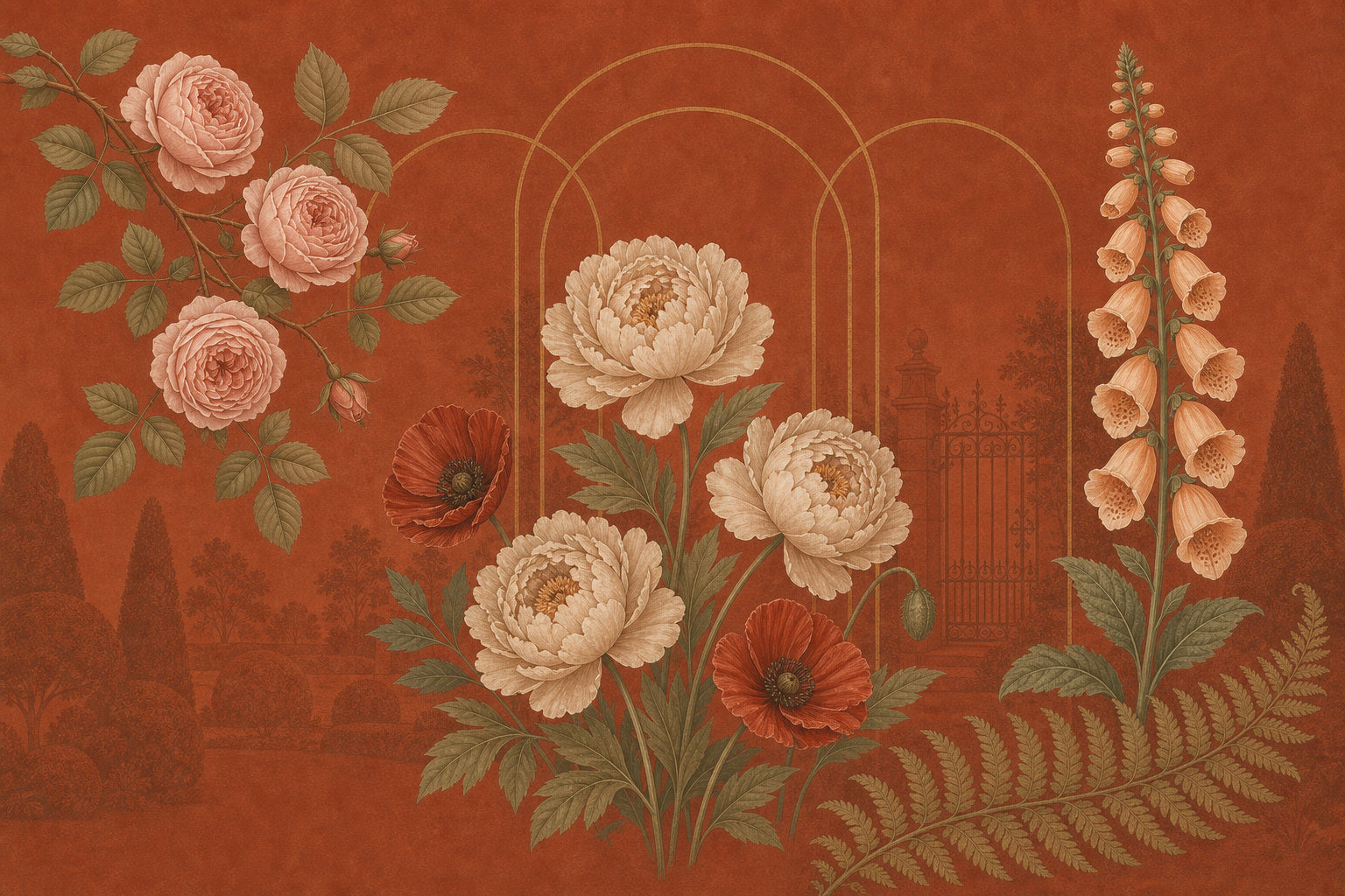 Terracotta Design Wallpaper Mural
