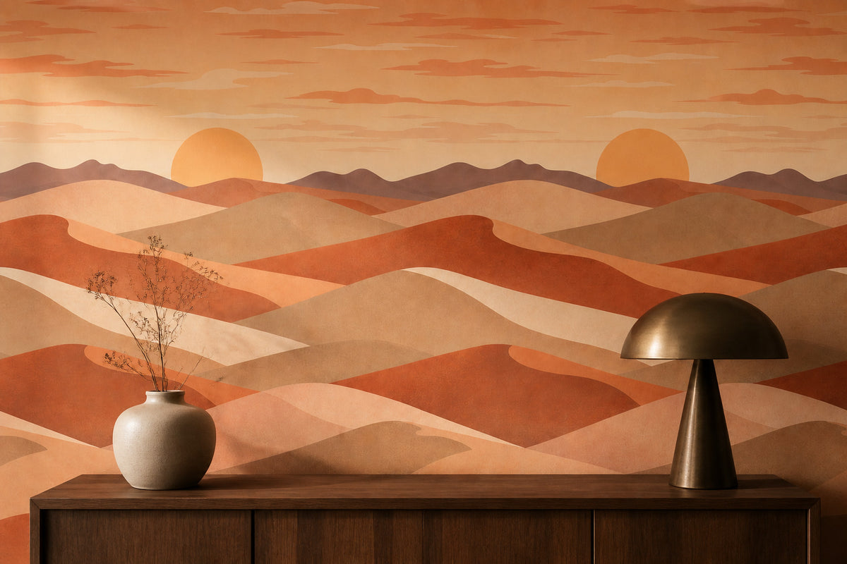 Terracotta Design Wallpaper Mural product view