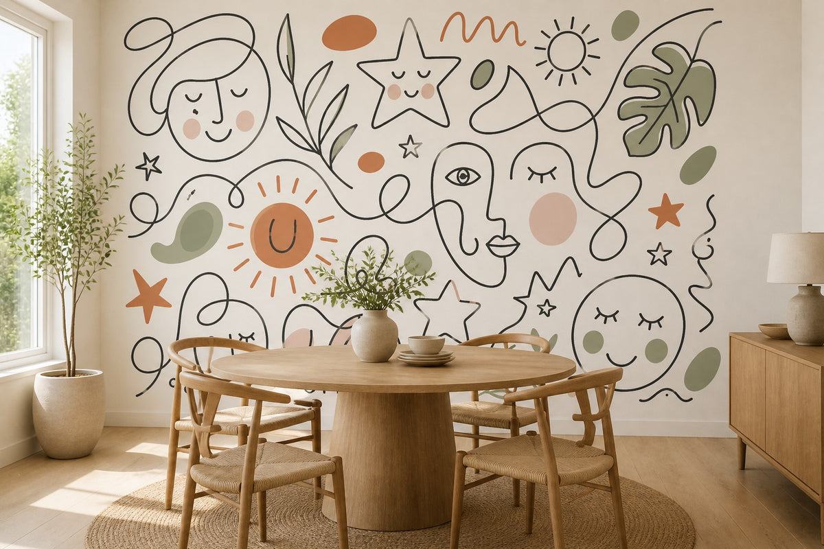 Terracotta Design Wallpaper Mural product view
