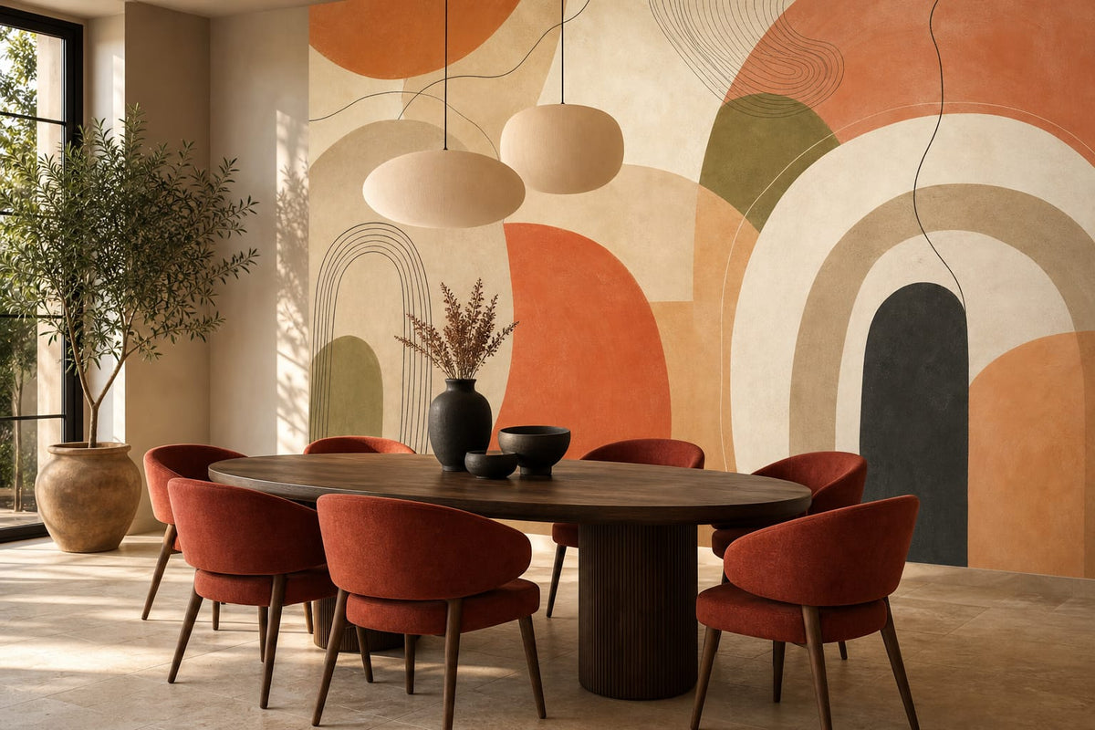 Terracotta Design Wallpaper Mural product view