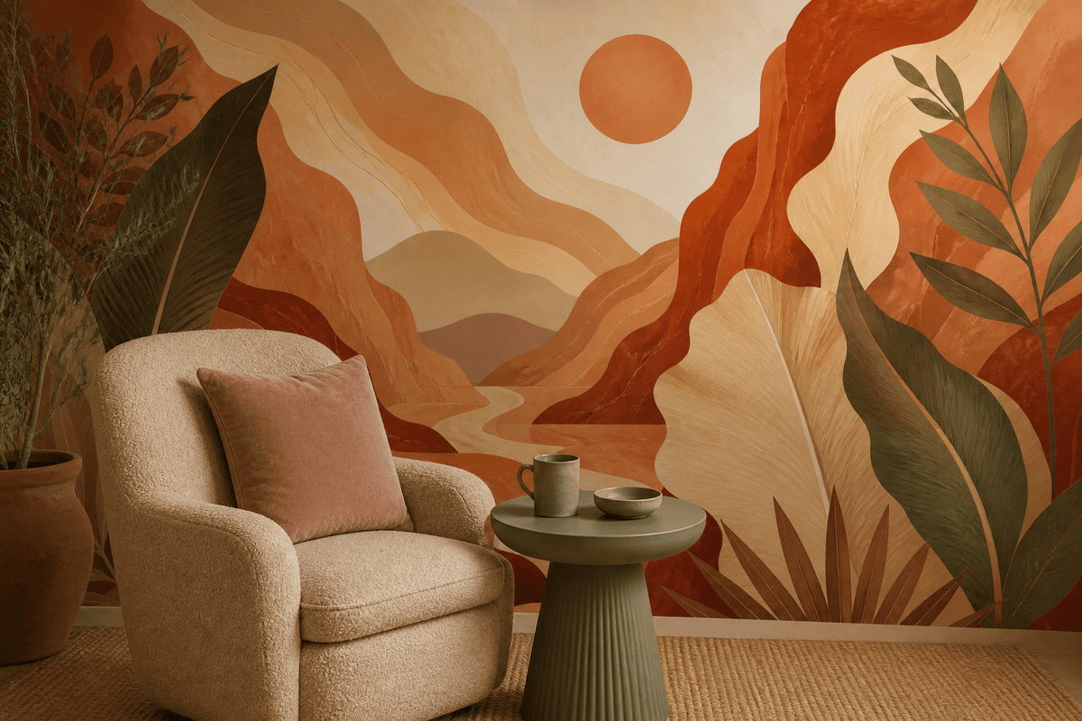 Terracotta Design Wallpaper Mural product view