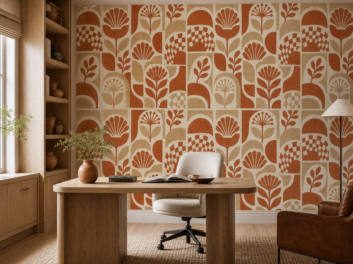 Terracotta Design Wallpaper Mural product view