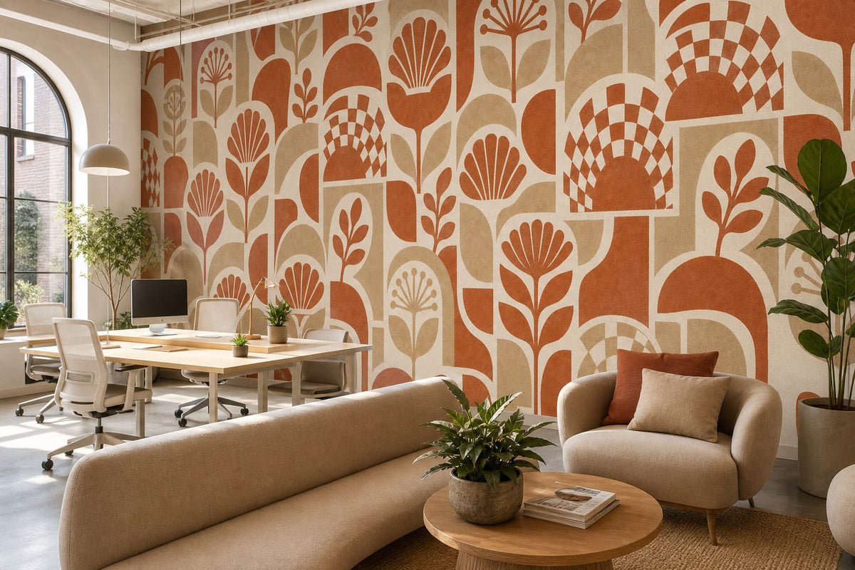 Terracotta Design Wallpaper Mural product view