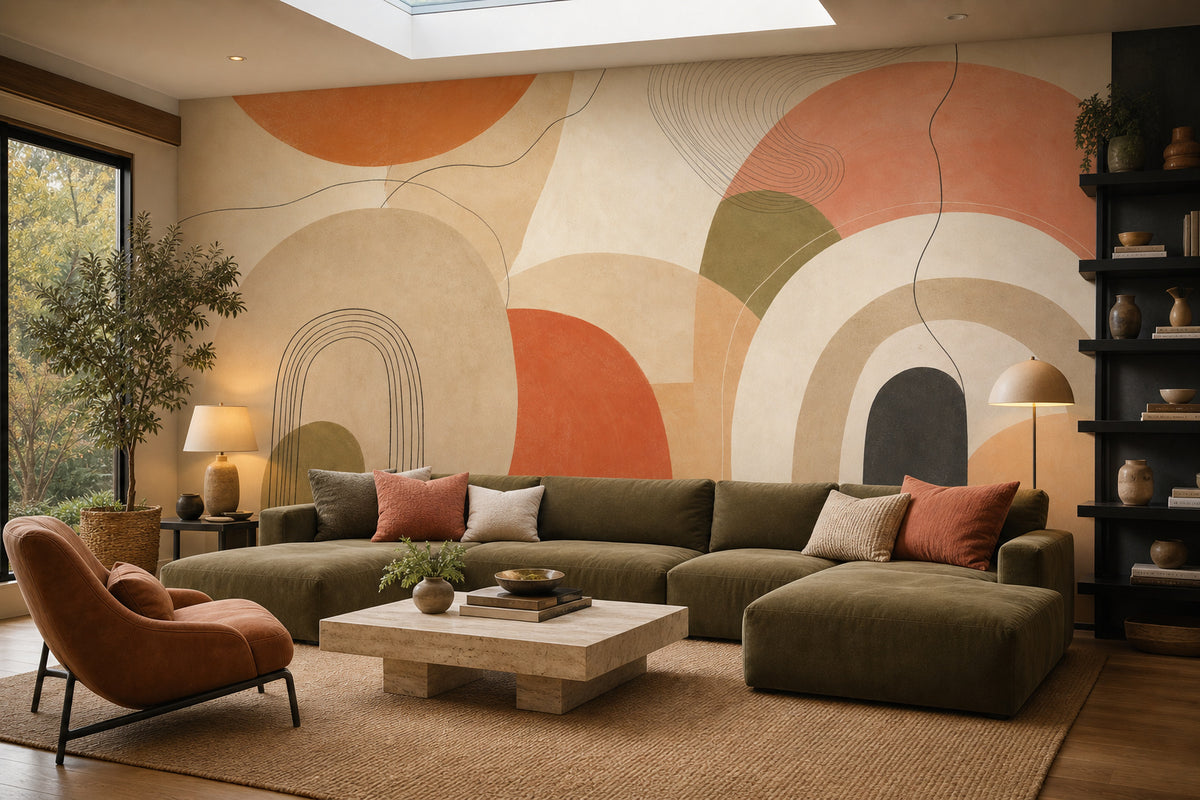 Terracotta Design Wallpaper Mural product view