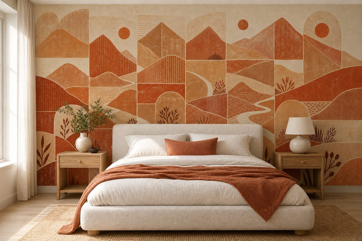 Terracotta Design Wallpaper Mural product view