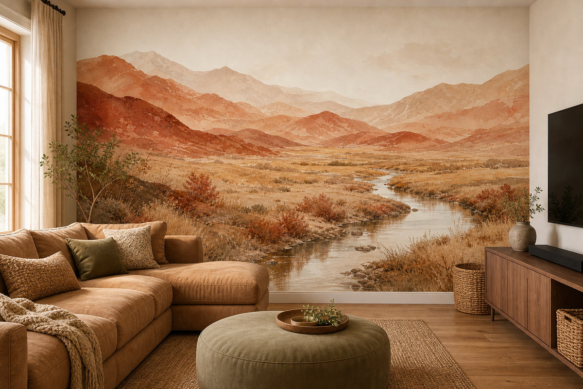 Terracotta Design Wallpaper Mural product view