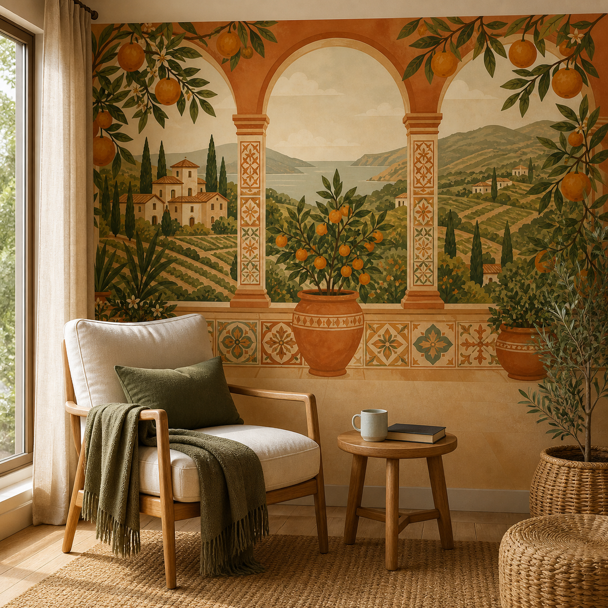 Terracotta Design Wallpaper Mural product view