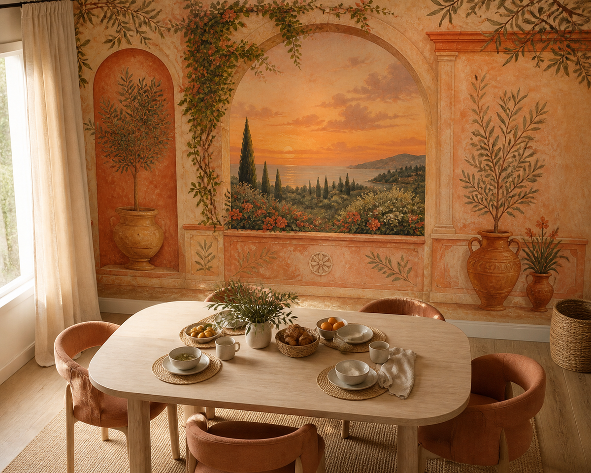 Terracotta Design Wallpaper Mural product view