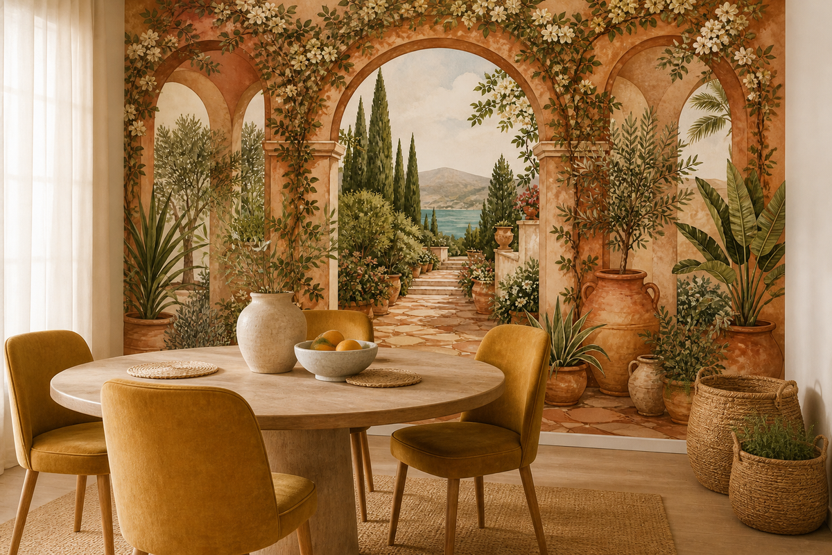 Terracotta Design Wallpaper Mural product view