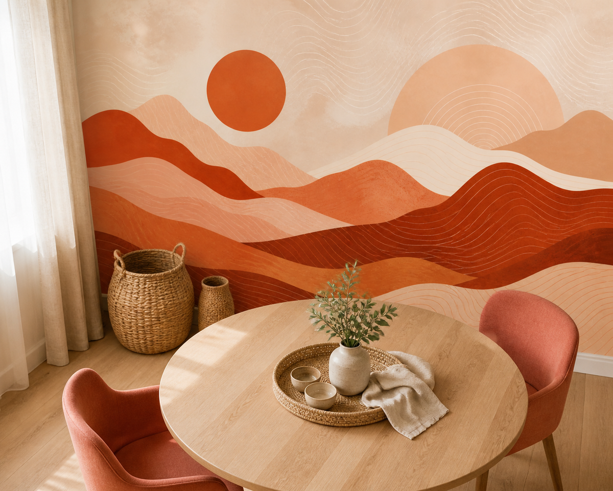 Terracotta Design Wallpaper Mural product view