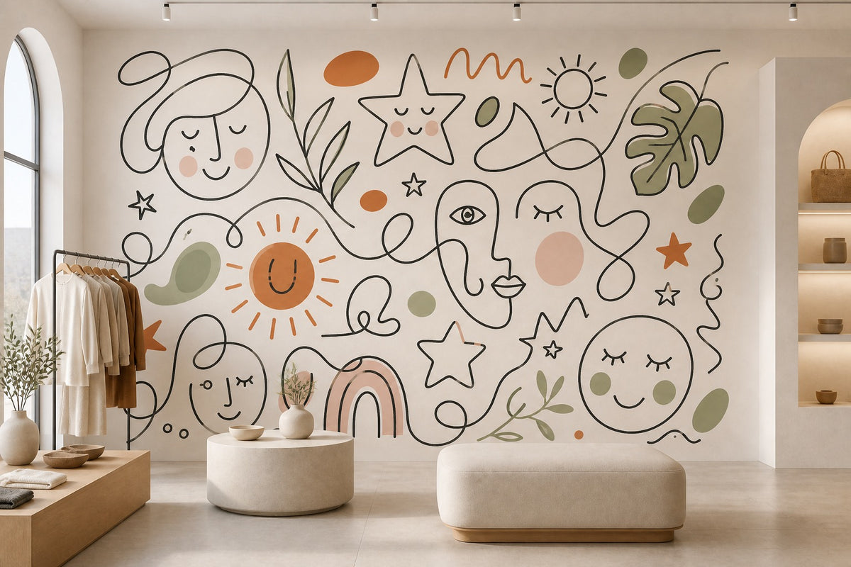 Terracotta Design Wallpaper Mural product view