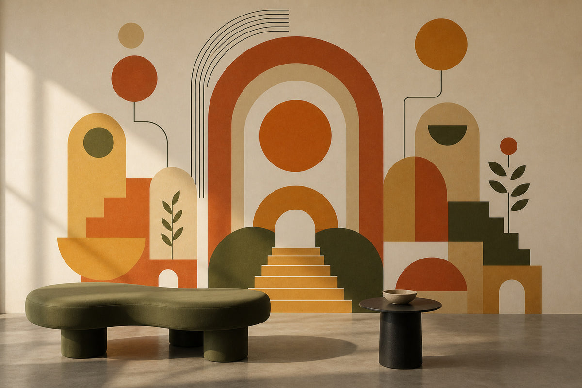 Terracotta Design Wallpaper Mural product view