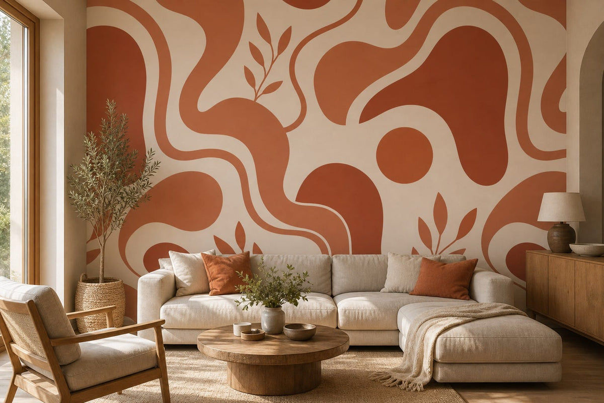 Terracotta Clay Wallpaper Mural product view
